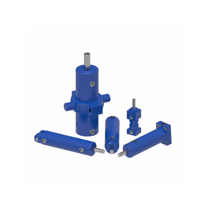 Long lasting threaded hydraulic cylinders for food processing