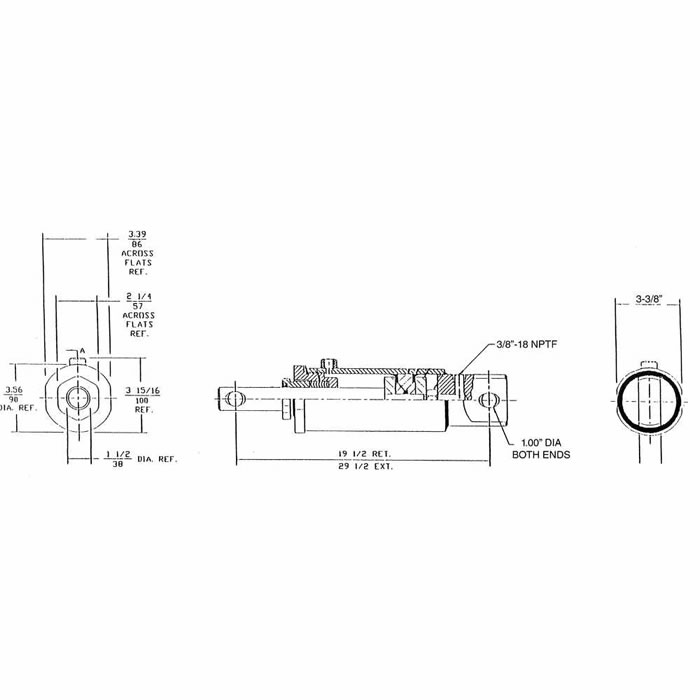 Double acting hydraulic cylinder for municipal highway snowplow-1.jpg