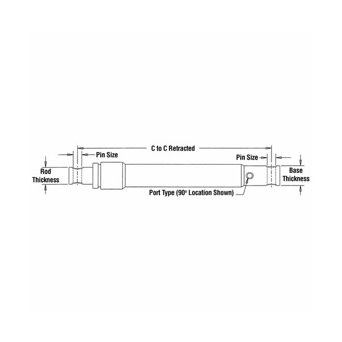 Single acting hydraulic cylinder for snowplow-1.jpg