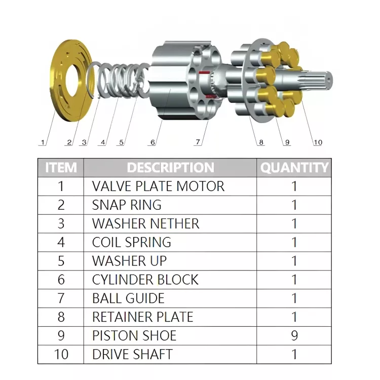 EM56 TRAVEL MOTOR