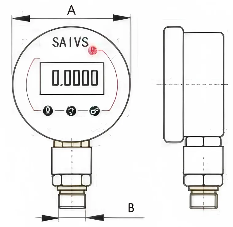 YD Series Digital Hydraulic Pressure Gauge(1) 1.webp