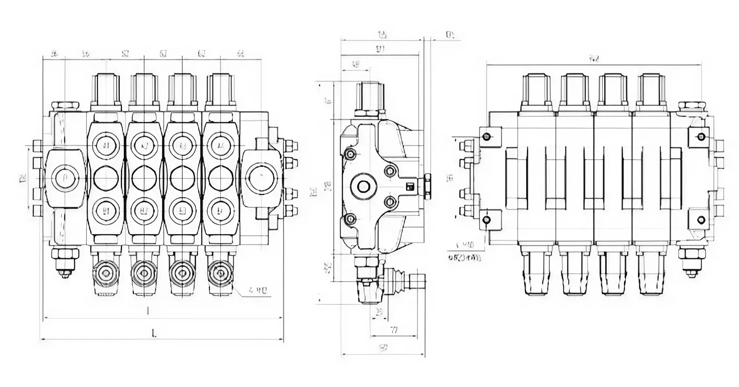 SD4 hydraulic schematic diagram, Hydraulic Directional Control Valves