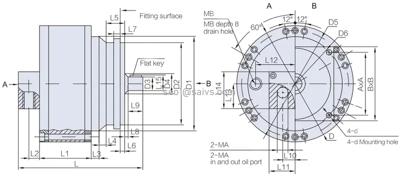 Internal installation structure for QJM